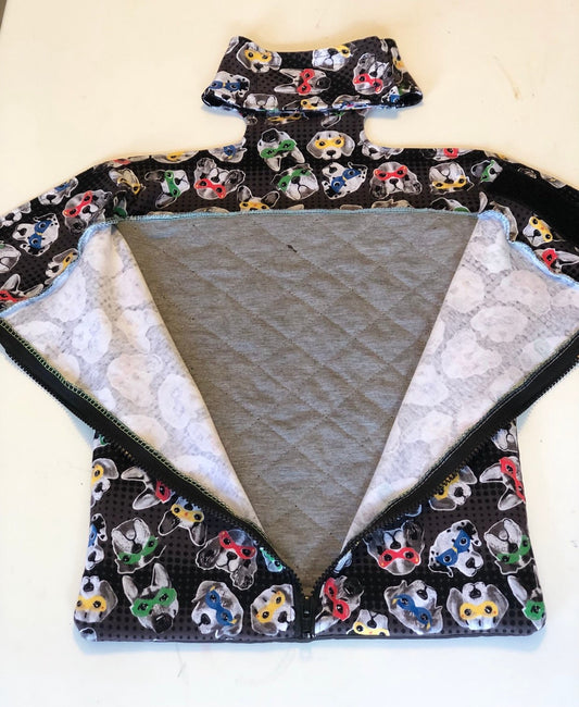 Full open zipper back for drag bags, scoot sacks - add-on only item